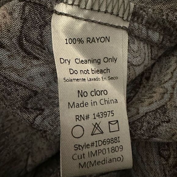 Millibon USA Boho Tunic Dress Size M NWT Paisley Floral Print - Picture 7 of 8